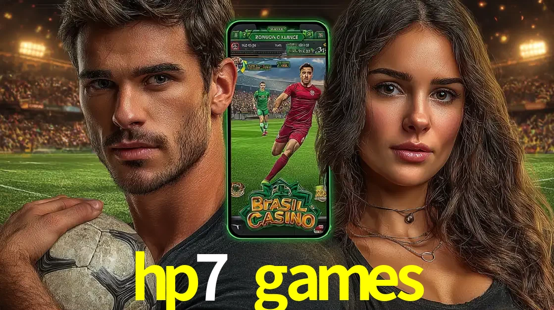 Homem segurando uma bola de futebol e uma mulher ao lado de um smartphone exibindo o jogo de apostas esportivas da hp7 games. Faça seu palpite no cassino online.